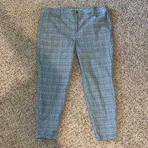 American Eagle plaid skinny jeans